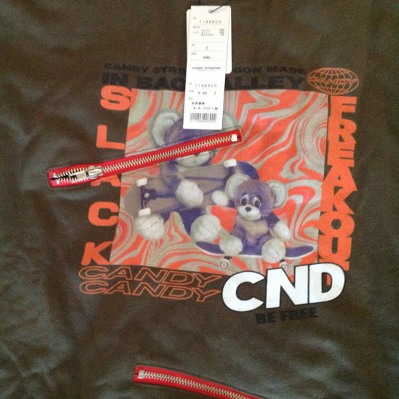 Candystripper sweatshirt OS New Oversized - Picture 2 of 3